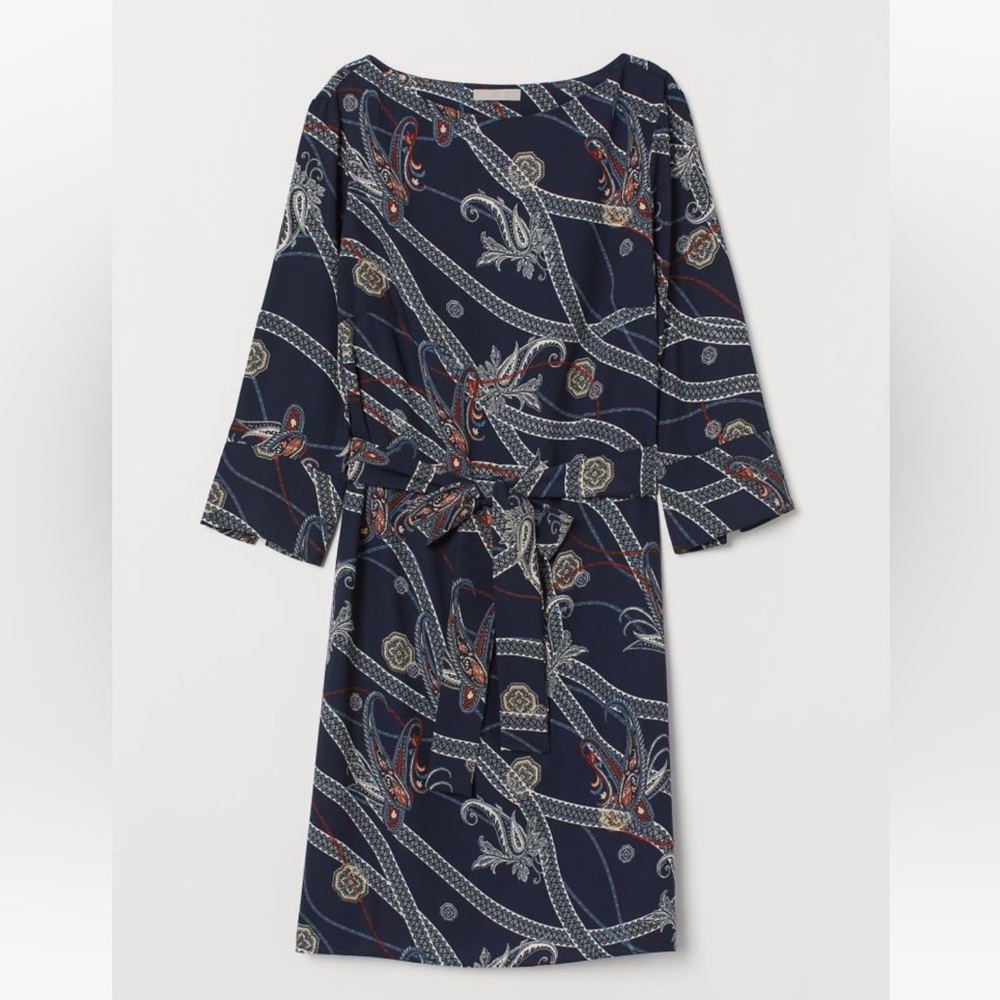 H&M belted dress sz 6